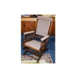 Antique Rocking Chair Of Plain form with