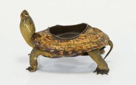 Taxidermy Interest Antique Tortoise Inkw