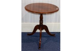 Mahogany Tripod Table, Height 27 Inches,