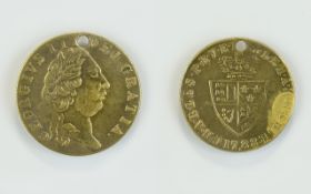 George III 22ct Gold Half Guinea. Date 1