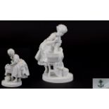 French 19th Century Vion et Baury White Porcelain Figure, In Wonderful Mint Condition.