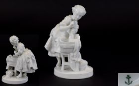 French 19th Century Vion et Baury White Porcelain Figure, In Wonderful Mint Condition.