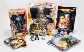 A Collection Of Doctor Who Items to include A boxed Cyberman, A boxed Dalek,
