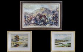 Lake District Interest A Pair Of Framed Original Watercolours By W W Greave Each housed in