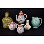 Small Collection of Ceramics including Sadler Ware Chinese Ceramic Tea Caddy, Oriental part teaset,