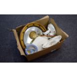 A Mixed Box Of Collectables And Pottery approx 15 items to include Poole Pottery, A Nao duck,