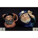 Royal Doulton Character Jugs Two in total, The first 'Old Salt', model D6551, designer Gary