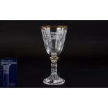 Rosenthal Judacia Collection Glass Kiddush Goblet. Approx 10.5 inches wide.