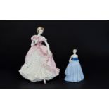 Coalport Ltd and Numbered Hand Painted Porcelain Figurine ' Champagne Waltz ' CW382, by Maureen