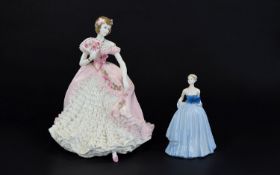 Coalport Ltd and Numbered Hand Painted Porcelain Figurine ' Champagne Waltz ' CW382, by Maureen