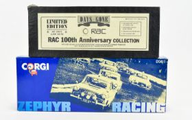 Corgi Ford Zephyr Racing Diecast Metal Cars ( 3 ) In Total. Comprises 1/ Ford Zephyr KGM606.
