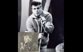 Gene Vincent Autograph on Picture and Photo. Obtained in Blackpool in 1960's.