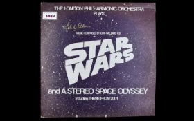 Stars Wars Autograph on L.P. Signed by music composer John Williams.