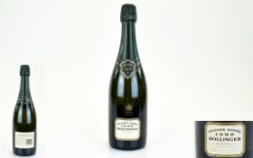 Bollinger White Label Grande Annee 1990 Bottle of Vintage Champagne.