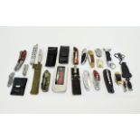 Collection Of Modern Lock Knives,