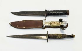 Fairbairn-Sykes Commando-Style Dagger marked 'R.