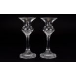 Two Candlestick Holders. Classic rose collection, Rosenthal Group Germany both approx 6 inches tall.