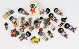 A Large Collection Of Robertsons Golden Shred Mascot Brooches Nineteen items in total to include