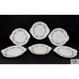 Shelley 6 Round Eared 9 inch Cake Plates