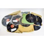 A Collection Of Antique Gramophone Records Approx 18 items in total to include some rare pieces