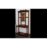 Edwardian Large Oak Hall Stand,