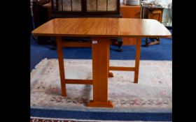 1960's Retro Drop Leaf Table with Set of Four G.