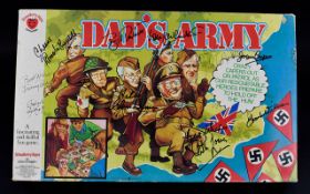 Dads Army Autographs on Board Game.