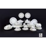 Wedgwood Bone China Dinner Service- 'Angela' Approximately 68 pieces comprising of 1 Sugar Bowl,