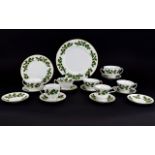 Royal Grafton Noel China Ware, Comprising of 9 Saucers, 6 Cups, 1 Sugar Bowl,