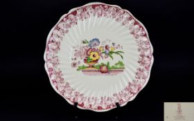 Royal Doulton Huge Decorative Polychrome Shallow Dish / Wall Plaque. c.