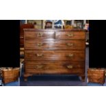 Regency Period Nice Quality Large and Impressive Walnut Chest of Drawers of Excellent Proportions,