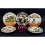 Collection of 5 Plates comprising Royal Doulton 'Series Ware' The Artful Dodger' Cabinet Plate 10