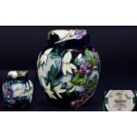 Moorcroft - Good Quality Tube lined Limited and Numbered Edition Lidded Ginger Jar ' Tempest '