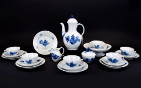 Royal Copenhagen ( 22 ) Piece Porcelain Tea Service.