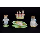 A Collection Of Four Beatrix Potter Figures comprising of Royal Albert "Tom Kitten",3.