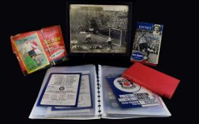 A Large Collection Of Tom Finney And Football Memorabilia comprising of Poster "Finney A Football