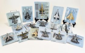 Collection Of Modern Diecast Model Fighter Planes, All In Blister Packs.
