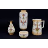 Devon Ware Fieldings & Co Set of ( 4 ) Pottery Items.