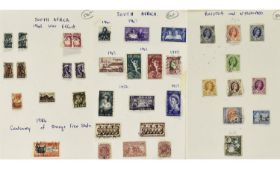 South Africa 1942 War Effort Sheet of Stamps, Also Includes 1954 Centenary of Orange Free State