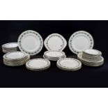 Royal Doulton Porcelain Part Dinner Service 'Tapestry' Design T.C.1024 (62) pieces approximately.