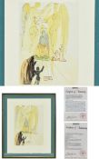 J Estrade Limited Edition Wood Engraving In Colour After The Watercolour By Salvador Dali 'The