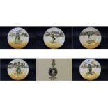 Royal Doulton Dickens Ware Collection Of Five Series Ware Cabinet Plates Tony Weller D6327, Mr