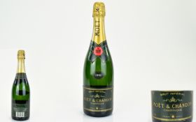 Brut Imperial Moet and Chandon Vintage 1992 Bottle of Champagne. Excellent Year.