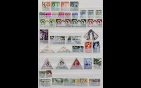 A Good Album of Well Laid Out World Stamps - Mint, Includes India - Monaco Sheet. 1956 & Excellent.