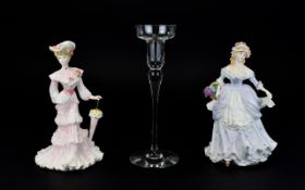 Two Ceramic Coalport Figures Compromising of 'Lavender Sweet Lavender' from the 'Cries of London'