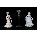 Two Ceramic Coalport Figures Compromising of 'Lavender Sweet Lavender' from the 'Cries of London'