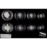 Royal Mint Ltd Edition 2011 United Kingdom Britanina Four Coin Silver Proof Set.