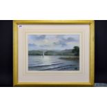 Wendy Reeves - Irish Artist 1945 - Titled ' Windermere ' Lake District - Pastel / Watercolour.