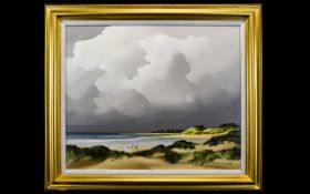 Pierre De Clausade (1910-1978) (Signed with pseudonym Andre De Lievin). Oil on canvas- Coastal