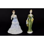 Coalport Hand Painted Porcelain Figurine ' Ladies of Fashion ' Donna. 8.